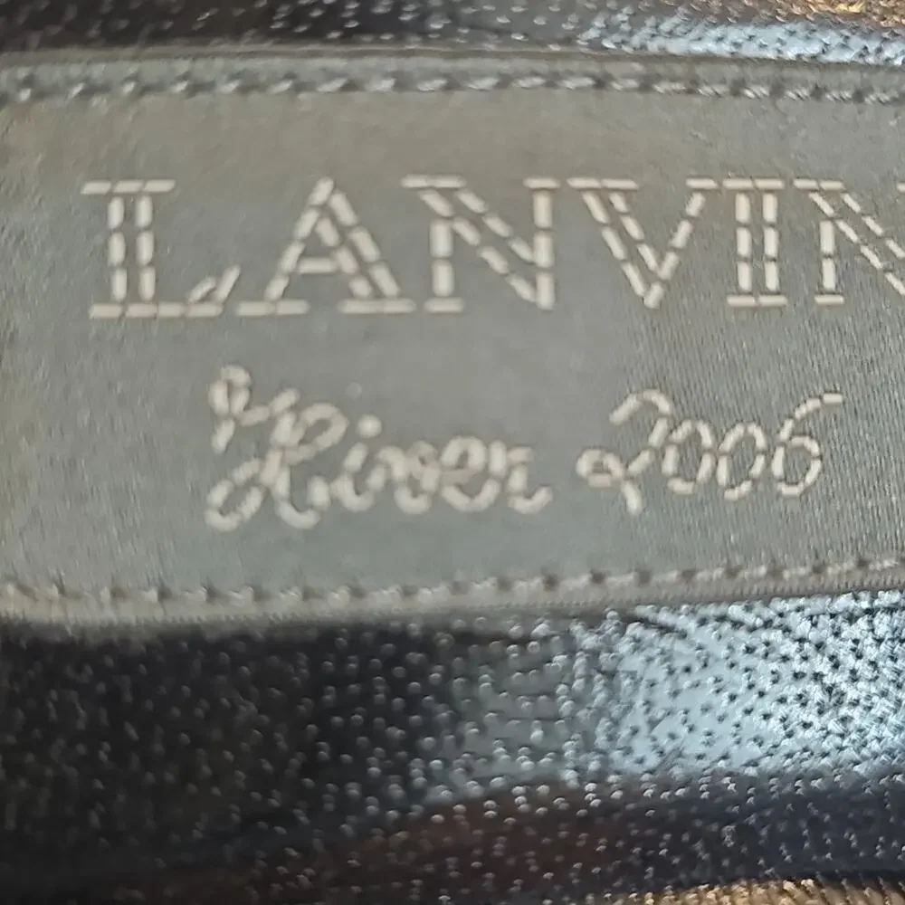 Lanvin River 2006 Womens 36 Italian Patent Leather Strappy Classy Sexy Stilleto